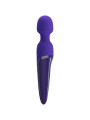 VIBRADOR WAND EFECTO CALOR 7 MODOS SILICONA VIOLETA DE LA MARCA PRETTY LOVE YOUTH