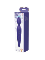 VIBRADOR WAND EFECTO CALOR 7 MODOS SILICONA VIOLETA DE LA MARCA PRETTY LOVE YOUTH