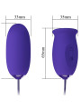 HUEVO VIBRADOR RECARGABLE CON LAMIDO Y 12 MODOS VIOLETA DE LA MARCA PRETTY LOVE YOUTH