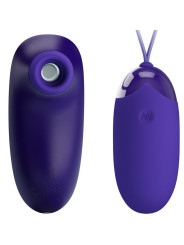 HUEVO VIBRADOR RECARGABLE CON 12 MODOS Y GOLPETEO DE LA MARCA PRETTY LOVE YOUTH