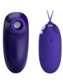 HUEVO VIBRADOR RECARGABLE CON 12 MODOS Y GOLPETEO DE LA MARCA PRETTY LOVE YOUTH