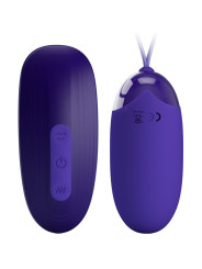 HUEVO VIBRADOR RECARGABLE CON 12 MODOS Y GOLPETEO DE LA MARCA PRETTY LOVE YOUTH