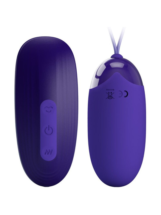 HUEVO VIBRADOR RECARGABLE CON 12 MODOS Y GOLPETEO DE LA MARCA PRETTY LOVE YOUTH