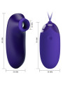 HUEVO VIBRADOR RECARGABLE CON 12 MODOS Y GOLPETEO DE LA MARCA PRETTY LOVE YOUTH