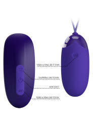 HUEVO VIBRADOR RECARGABLE CON 12 MODOS Y GOLPETEO DE LA MARCA PRETTY LOVE YOUTH