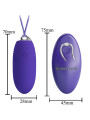 HUEVO VIBRADOR REMOTO 12 MODOS VIOLETA JENNY YOUTH DE LA MARCA PRETTY LOVE YOUTH