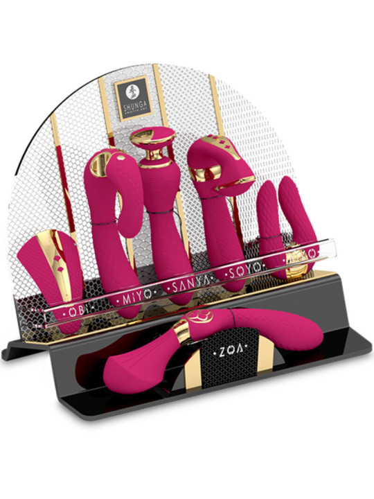 EXPOSITOR 6 MASAJEADORES ÍNTIMOS SHUNGA FUCSIA DE LA MARCA SHUNGA TOYS