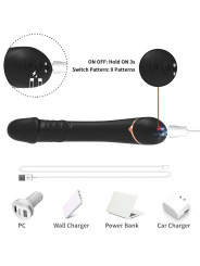 VIBRADOR SILICONA NEGRO 9 MODOS SUMERGIBLE ARMONY DE LA MARCA ARMONY VIBRATORS