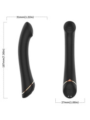 VIBRADOR SILICONA CABEZA PLANA 9 MODOS SUMERGIBLE DE LA MARCA ARMONY VIBRATORS