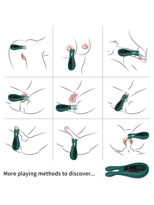 VIBRADOR RABBIT ARMONY 9 MODOS SILICONA PREMIUM DE LA MARCA ARMONY STIMULATORS