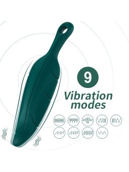 VIBRADOR HOJA VERDE ARMONY 9 MODOS SILICONA MÉDICA DE LA MARCA ARMONY STIMULATORS