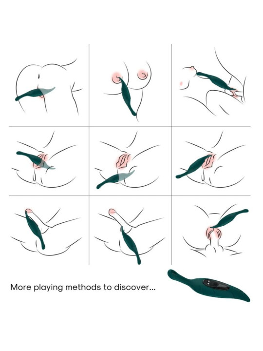 VIBRADOR HOJA VERDE ARMONY 9 MODOS SILICONA MÉDICA DE LA MARCA ARMONY STIMULATORS