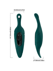 VIBRADOR HOJA VERDE ARMONY 9 MODOS SILICONA MÉDICA DE LA MARCA ARMONY STIMULATORS