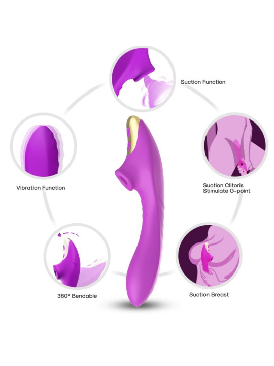 SUCCIONADOR CLITORIS ARMONY 9 MODOS SILICONA PREMIUM DE LA MARCA ARMONY STIMULATORS