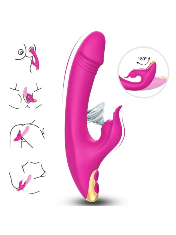 SUCCIONADOR CLITORIS 9 MODOS VIBRACIÓN Y SUCCIÓN FUCSIA DE LA MARCA ARMONY STIMULATORS