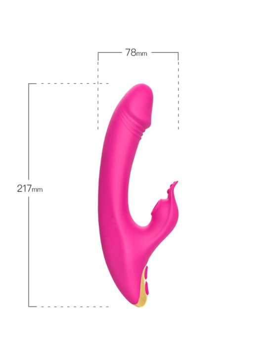 SUCCIONADOR CLITORIS 9 MODOS VIBRACIÓN Y SUCCIÓN FUCSIA DE LA MARCA ARMONY STIMULATORS
