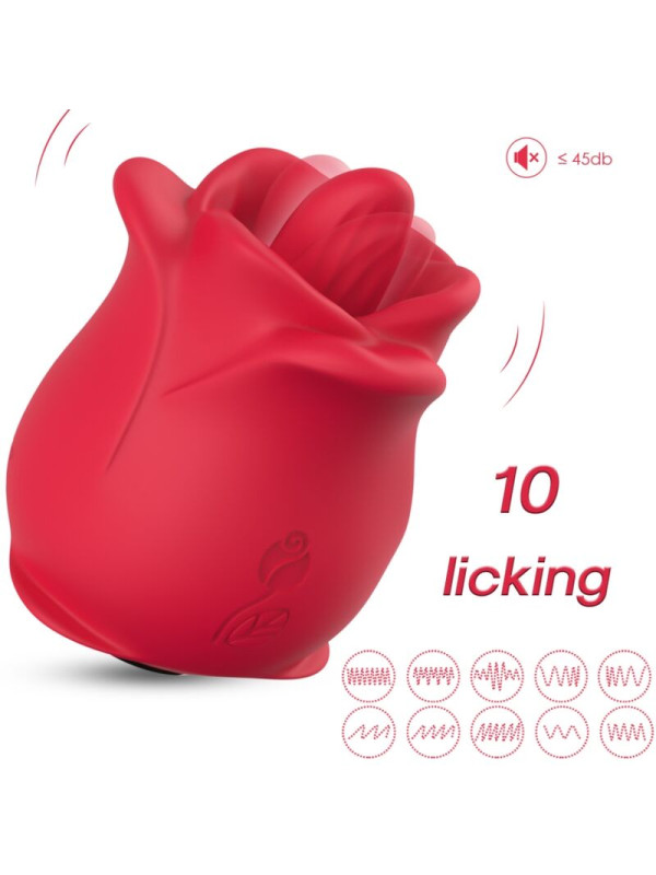 VIBRADOR ROSA ESTIMULADOR CLITORIS 10 MODOS SUCCIÓN USB DE LA MARCA ARMONY STIMULATORS