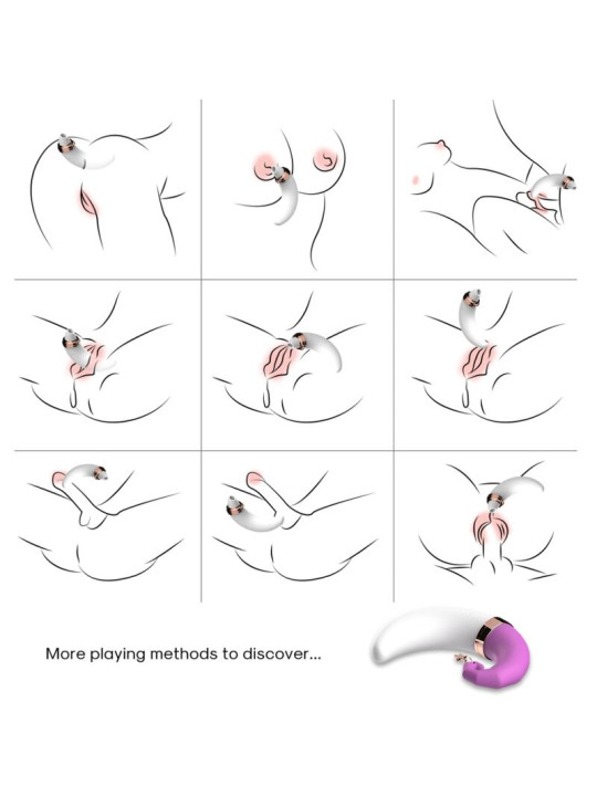 SUCCIONADOR CLITORIS Y PUNTO G ARMONY 9 MODOS ROSA DE LA MARCA ARMONY STIMULATORS