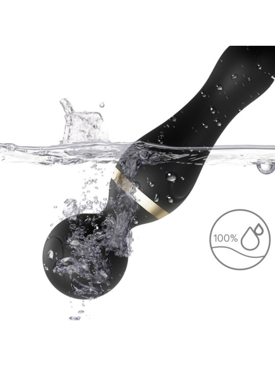 VIBRADOR FREEZA CABEZA FLEXIBLE 9 MODOS SILICONA NEGRO DE LA MARCA ARMONY MASSAGERS