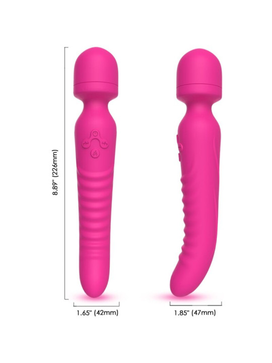 VIBRADOR MASAJEADOR CON EFECTO CALOR ARMONY FUCSIA DE LA MARCA ARMONY MASSAGERS