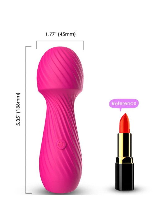 VIBRADOR PEQUEÑO DAZZLE 9 MODOS IMPERMEABLE FUCSIA DE LA MARCA ARMONY MASSAGERS