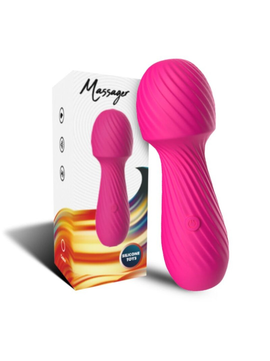VIBRADOR PEQUEÑO DAZZLE 9 MODOS IMPERMEABLE FUCSIA DE LA MARCA ARMONY MASSAGERS