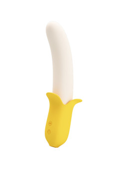 VIBRADOR BANANA GEEK 7 MODOS SILICONA NEGRO DE LA MARCA PRETTY LOVE