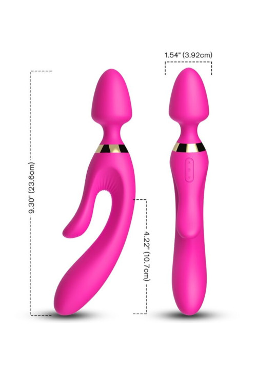 VIBRADOR RABBIT SILICONA 9 MODOS IMPERMEABLE ARMONY DE LA MARCA ARMONY MASSAGERS