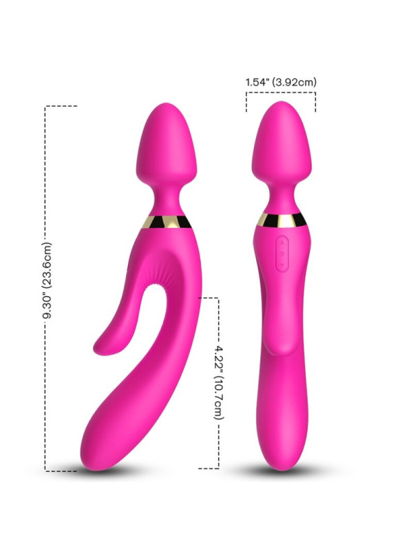 VIBRADOR RABBIT SILICONA 9 MODOS IMPERMEABLE ARMONY DE LA MARCA ARMONY MASSAGERS