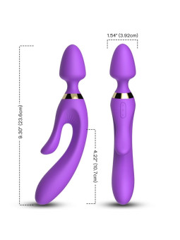 VIBRADOR RABBIT SILICONA 18 MODOS IMPERMEABLE ARMONY DE LA MARCA ARMONY MASSAGERS