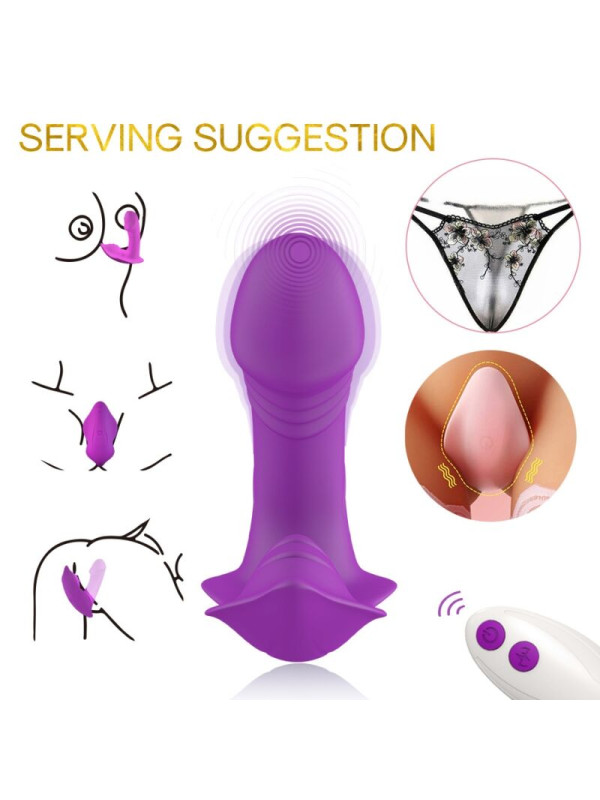 VIBRADOR INTRODUCIBLE CONTROL REMOTO SILENCIOSO VIOLETA DE LA MARCA ARMONY WEARABLES