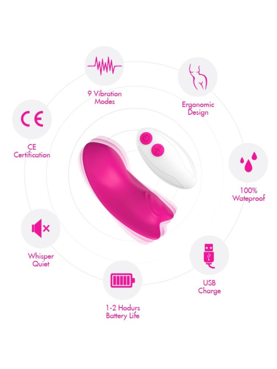 PANTIES VIBRADOR CONTROL REMOTO 9 MODOS ROSA ARMONY DE LA MARCA ARMONY WEARABLES