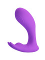 MASAJADOR VIBRADOR CONTROL REMOTO VIOLETA 12 MODOS DE LA MARCA PRETTY LOVE BOTTOM