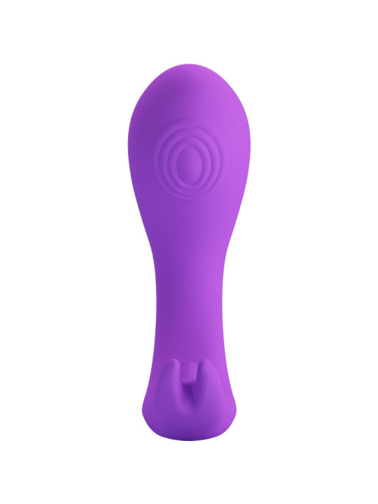 MASAJADOR VIBRADOR CONTROL REMOTO VIOLETA 12 MODOS DE LA MARCA PRETTY LOVE BOTTOM