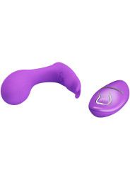 MASAJADOR VIBRADOR CONTROL REMOTO VIOLETA 12 MODOS DE LA MARCA PRETTY LOVE BOTTOM