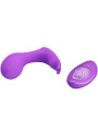 MASAJADOR VIBRADOR CONTROL REMOTO VIOLETA 12 MODOS DE LA MARCA PRETTY LOVE BOTTOM