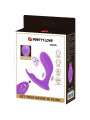 MASAJADOR VIBRADOR CONTROL REMOTO VIOLETA 12 MODOS DE LA MARCA PRETTY LOVE BOTTOM