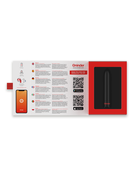 BALA VIBRADORA BERLIN NEGRA - APP CONTROL REMOTO DE LA MARCA ONINDER