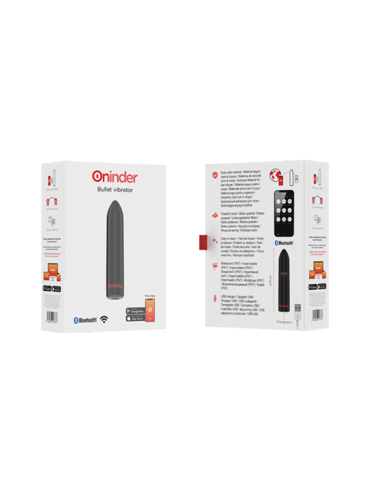 BALA VIBRADORA BERLIN NEGRA - APP CONTROL REMOTO DE LA MARCA ONINDER