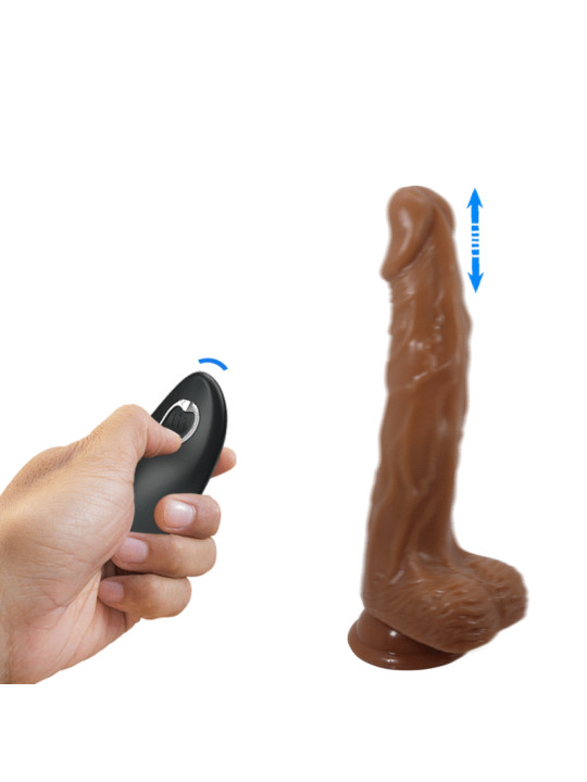 VIBRADOR REALISTA CON VENTOSA 7 MODOS CONTROL REMOTO DE LA MARCA BAILE DILDOS