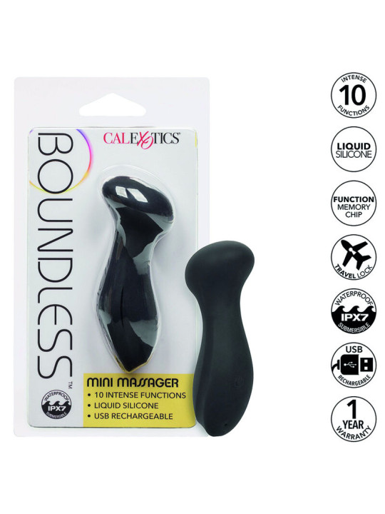MASAJEADOR MINI BOUNDLESS 10 FUNCIONES SILICONA LÍQUIDA DE LA MARCA CALEXOTICS