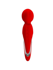 VIBRADOR WAND ROJO 7 FUNCIONES 5 INTENSIDADES DE LA MARCA PRETTY LOVE FLIRTATION