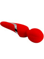 VIBRADOR WAND ROJO 7 FUNCIONES 5 INTENSIDADES DE LA MARCA PRETTY LOVE FLIRTATION