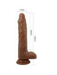 VIBRADOR REALISTA CON VENTOSA 7 MODOS CONTROL REMOTO DE LA MARCA BAILE DILDOS