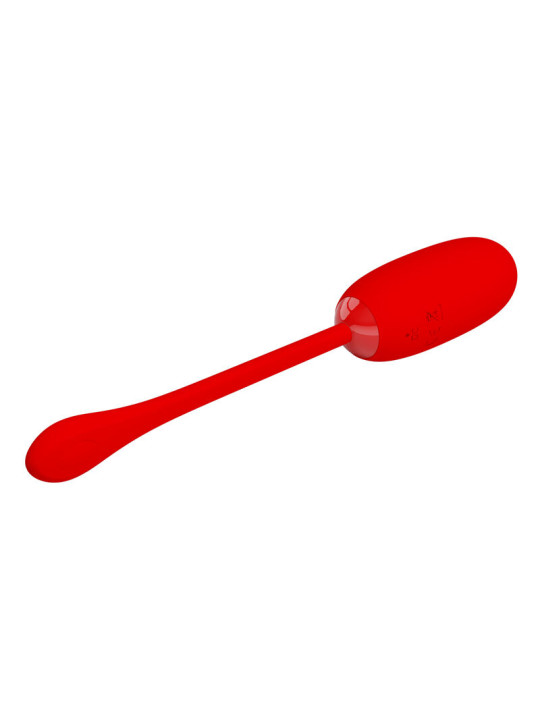 HUEVO VIBRADOR RECARGABLE IMPERMEABLE 12 MODOS ROJO DE LA MARCA PRETTY LOVE SMART