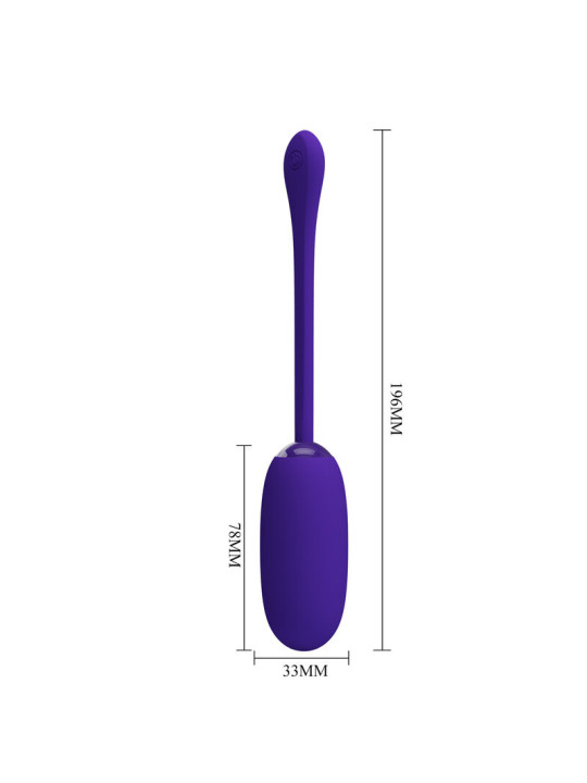 HUEVO VIBRADOR RECARGABLE IMPERMEBLE 12 MODOS LILA DE LA MARCA PRETTY LOVE SMART