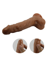 VIBRADOR REALISTA CON VENTOSA 7 MODOS CONTROL REMOTO DE LA MARCA BAILE DILDOS