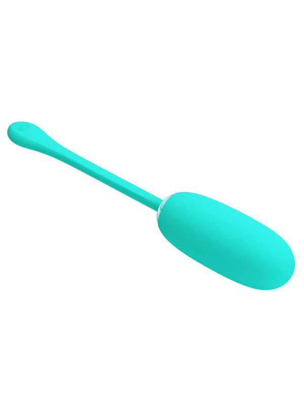 HUEVO VIBRADOR RECARGABLE IMPERMEABLE 12 MODOS VERDE AGUA DE LA MARCA PRETTY LOVE SMART
