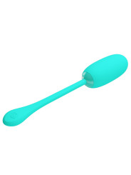 HUEVO VIBRADOR RECARGABLE IMPERMEABLE 12 MODOS VERDE AGUA DE LA MARCA PRETTY LOVE SMART