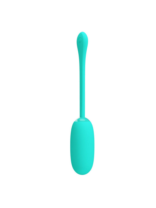 HUEVO VIBRADOR RECARGABLE IMPERMEABLE 12 MODOS VERDE AGUA DE LA MARCA PRETTY LOVE SMART
